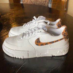 New Nike Air Force leopard swoosh    FIRM